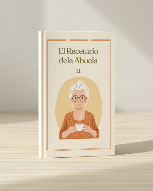El Recetario de la Abuela - mockup del libro digital
