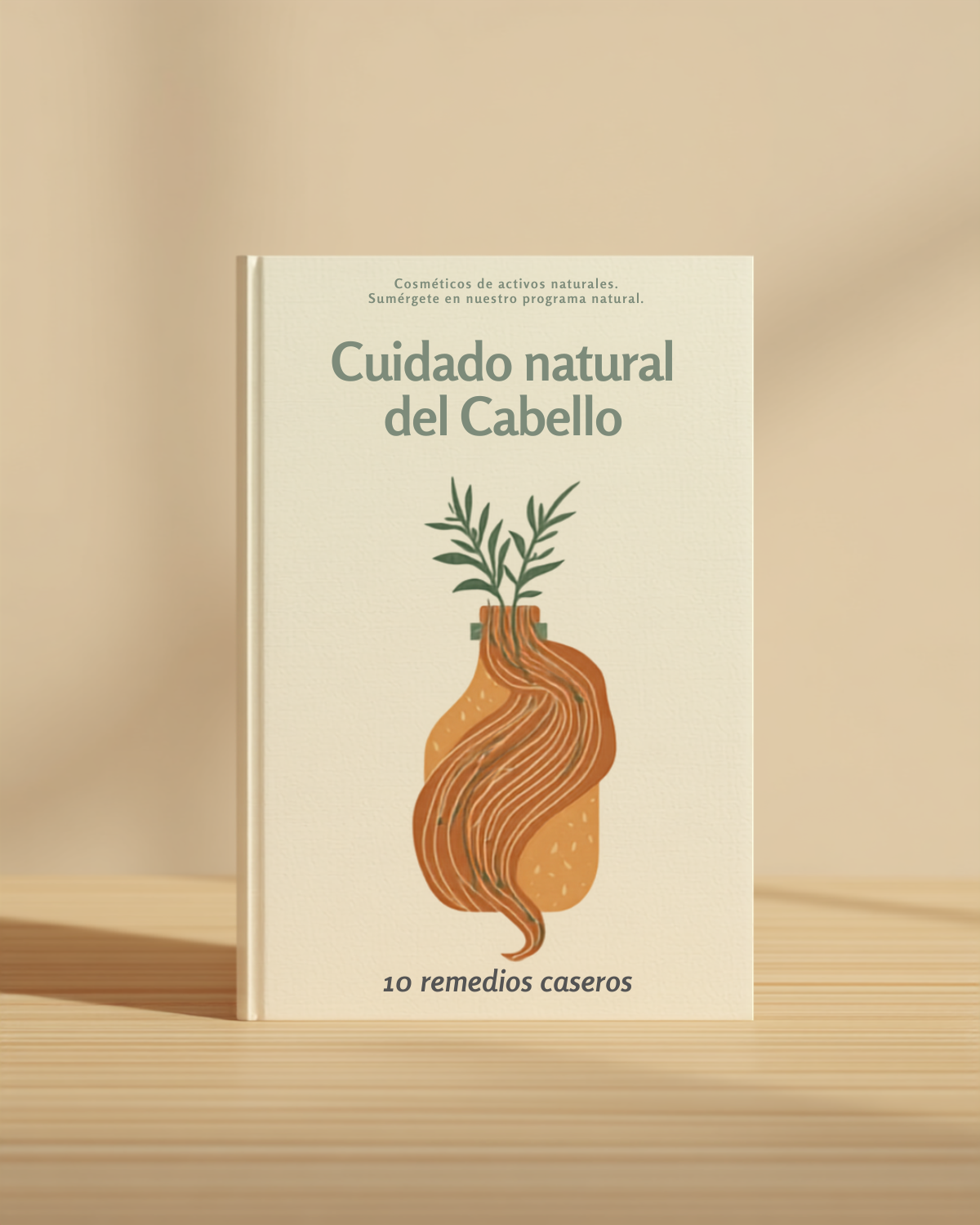 Bonus: Cuidado Natural del Cabello - mockup del libro digital